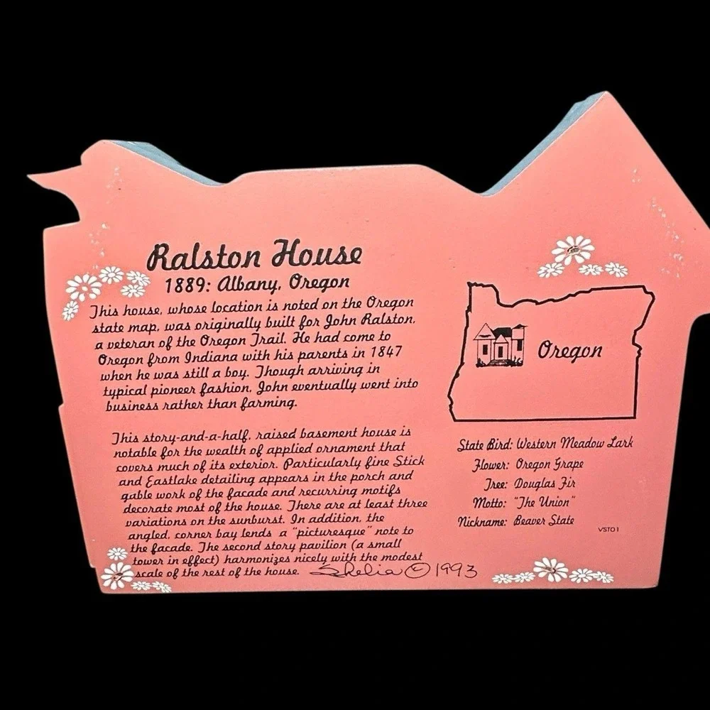Ralston House‎ Albany, Oregon Shelf Sitter Shelia c 1993